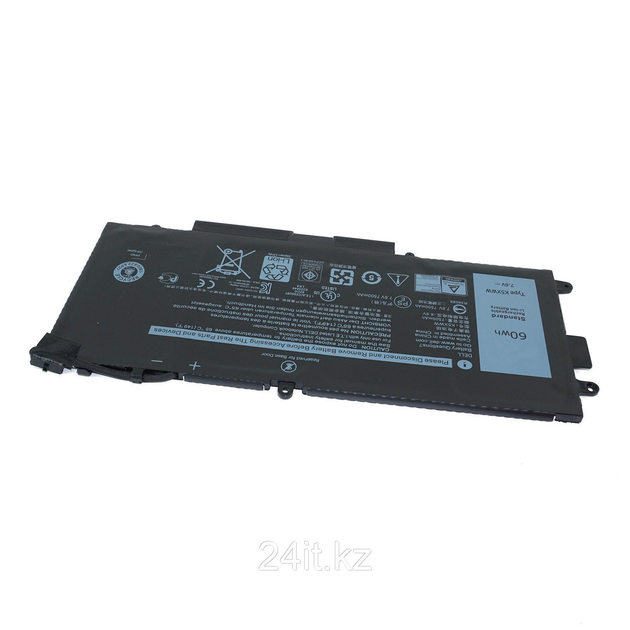 Аккумулятор K5XWW для ноутбука Dell 11.4V 60Wh 5270mAh Оригинал