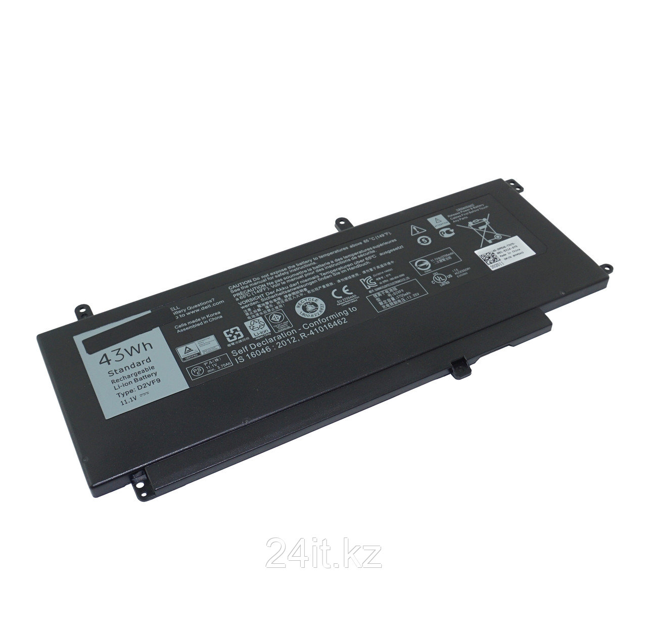 Аккумулятор D2VF9 для ноутбука Dell 7.4V 43Wh / 5810mAh