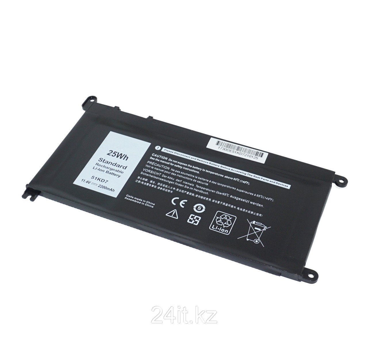 Аккумулятор 51KD7 для ноутбука Dell 11 3180 /11,4В/ 2200mAh черный