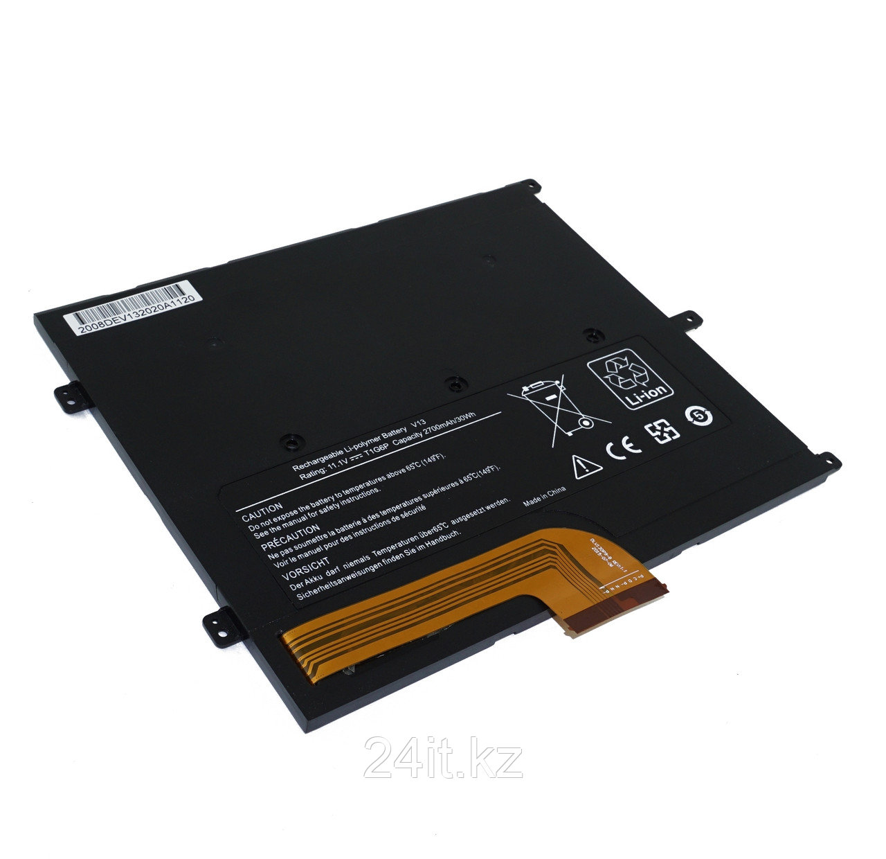 Аккумулятор T1G6P для ноутбука Dell Vostro V13 10.8V 2700mAh