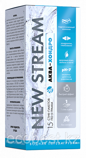 NEW STREAM Аква-Хондро, Арт Лайф, 15 стиков, фото 1