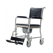 Кресло-коляска туалетное складное на колесиках с подпорками для ног  арт. MEY27399