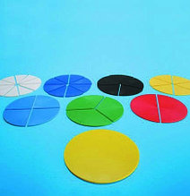 Набор пластин для представления дробей в виде кругов