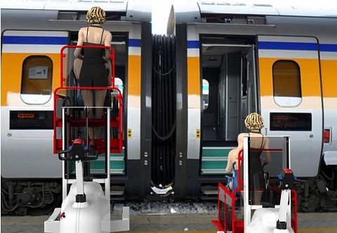 Платформа подъемная вертикальная Panda Station мобильная (для железных дорог)