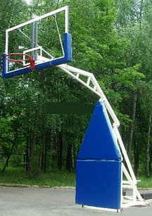 Стойка баскетбольная мобильная складная с гидравлическим механизмом, массовая  вынос 2,25 м
