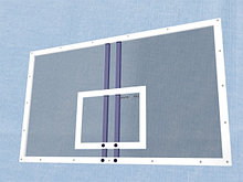 Щит баскетбольный игровой цельный из оргстекла 8 мм на металлической раме, «эконом» 1800х1050, шт.