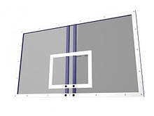 Щит баскетбольный игровой цельный из оргстекла 10 мм на металлической раме, 1800х1050, шт.