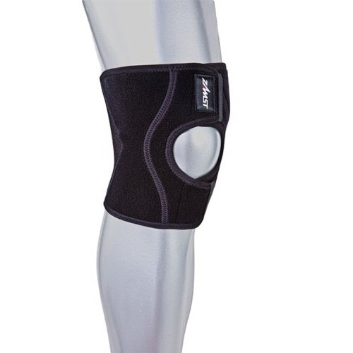 Эластичный бандаж на колено (согревание и компрессия) с поддержкой коленной чашечки SK-3, черный