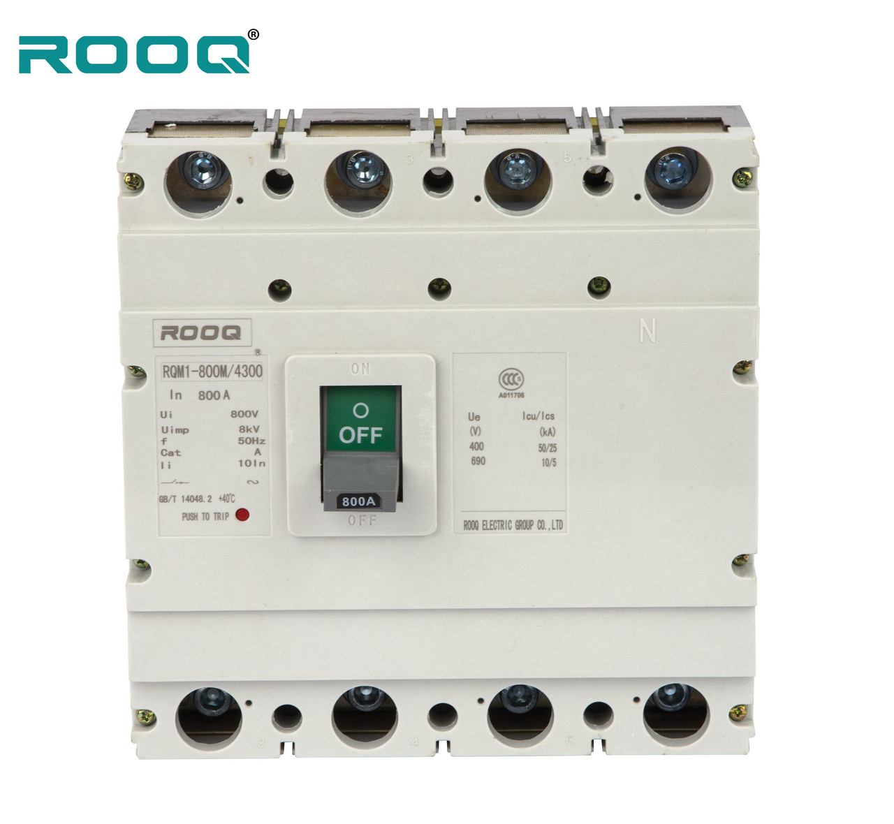 Автоматический выключатель в литом корпусе RQM1-630L/3300 630A. MCCB.4P.630A.400V - фото 7 - id-p99058054