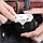 Чехол для беспроводных наушников на кнопке с карабином эко-кожа черный, фото 5