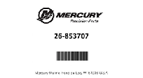 Сальник Mercury - Mercruiser 26-853707-2