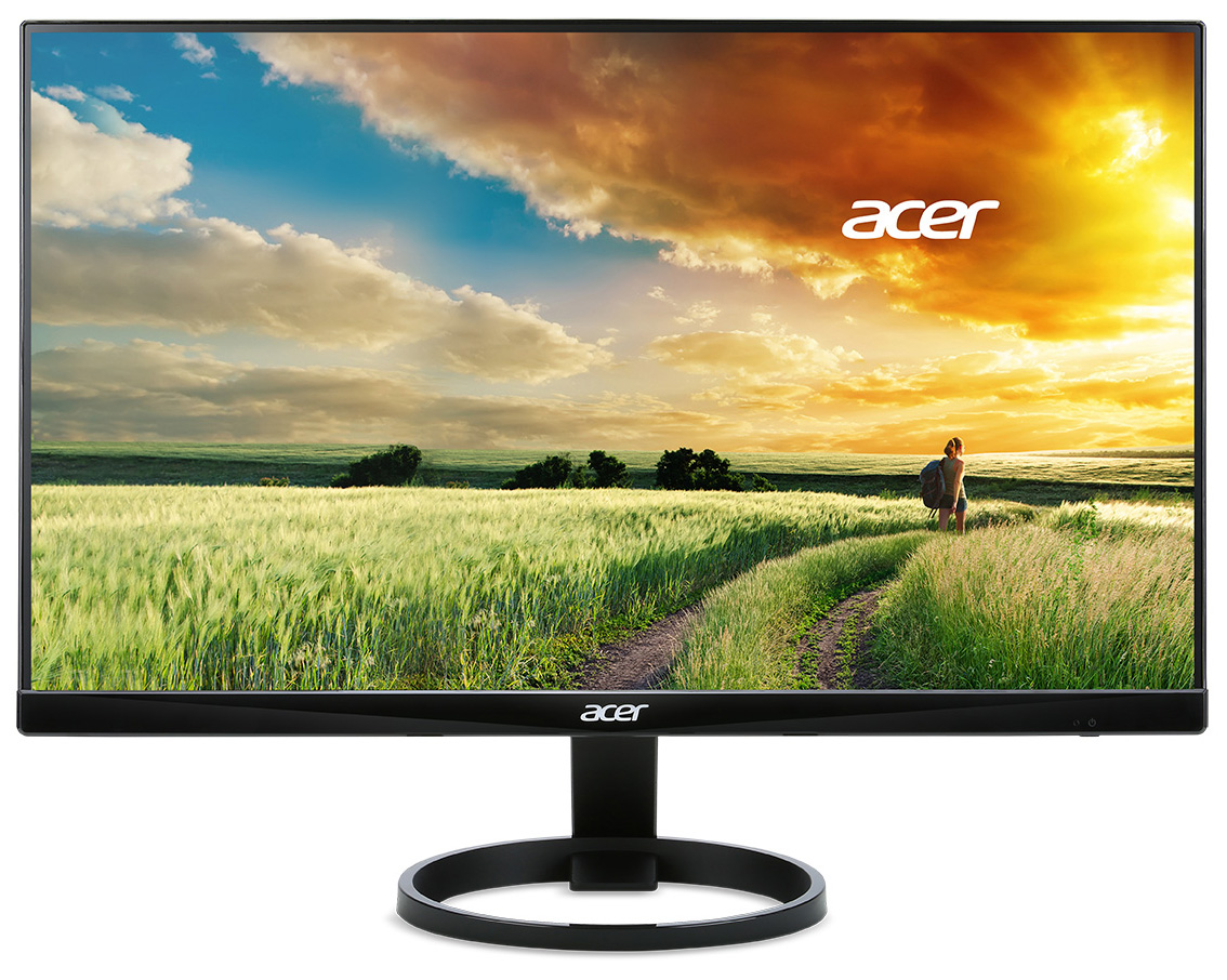 МОНИТОР 23,8" ACER R240HYBIDX VA 1920X1080 60HZ 4МС 100M:1 VGA DVI HDMI ЧЕРНЫЙ UM.QR0EE.026