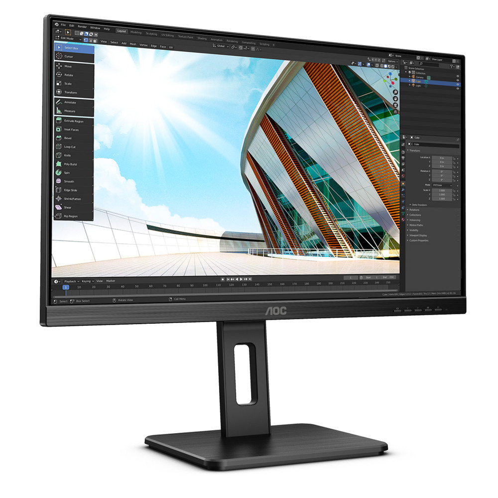 Монитор 23,8" AOC 24P2C IPS 1920x1080 75Hz