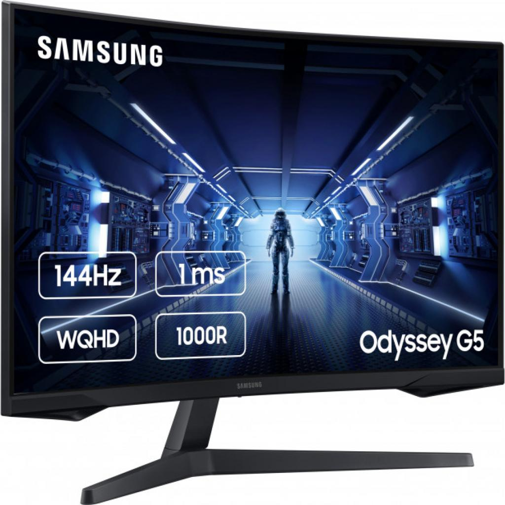 МОНИТОР 27" SAMSUNG C27G54TQW VA 2560X1440 144GHZ 1МС 1000R 250 КД/М2 1 HDMI DP LC27G54TQWIXCI