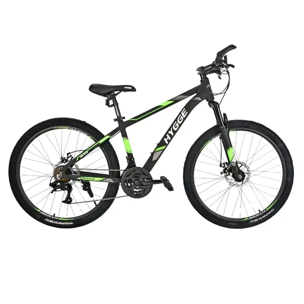 Горный велосипед HYGGE М116, 26*15, черно-зеленый - фото 2 - id-p99105851