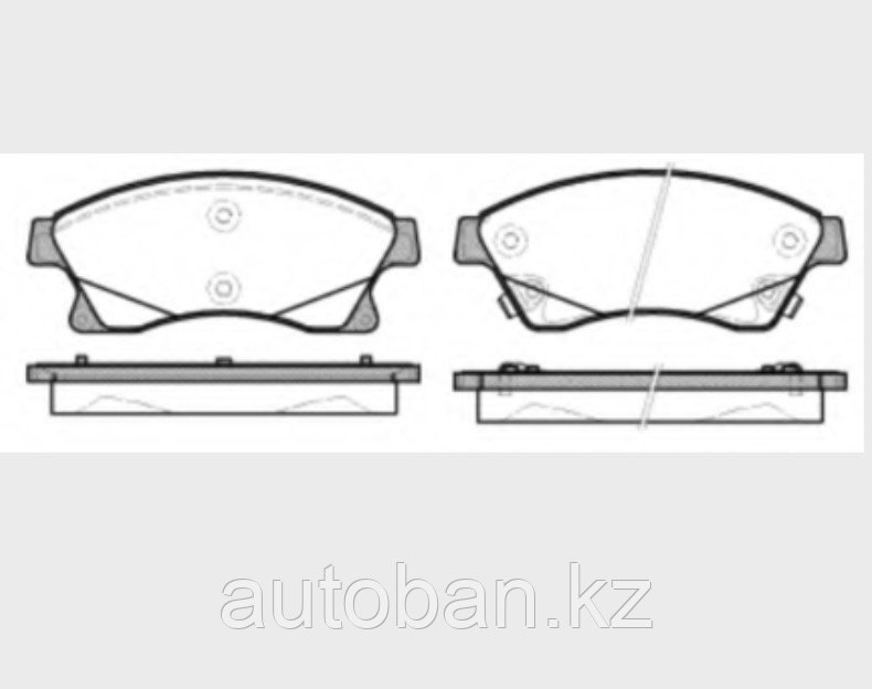Колодки тормозные передние Chevrolet Aveo T300/Cruze 09-/Orlando 11-/Opel Astra J 09- - фото 2 - id-p99105985