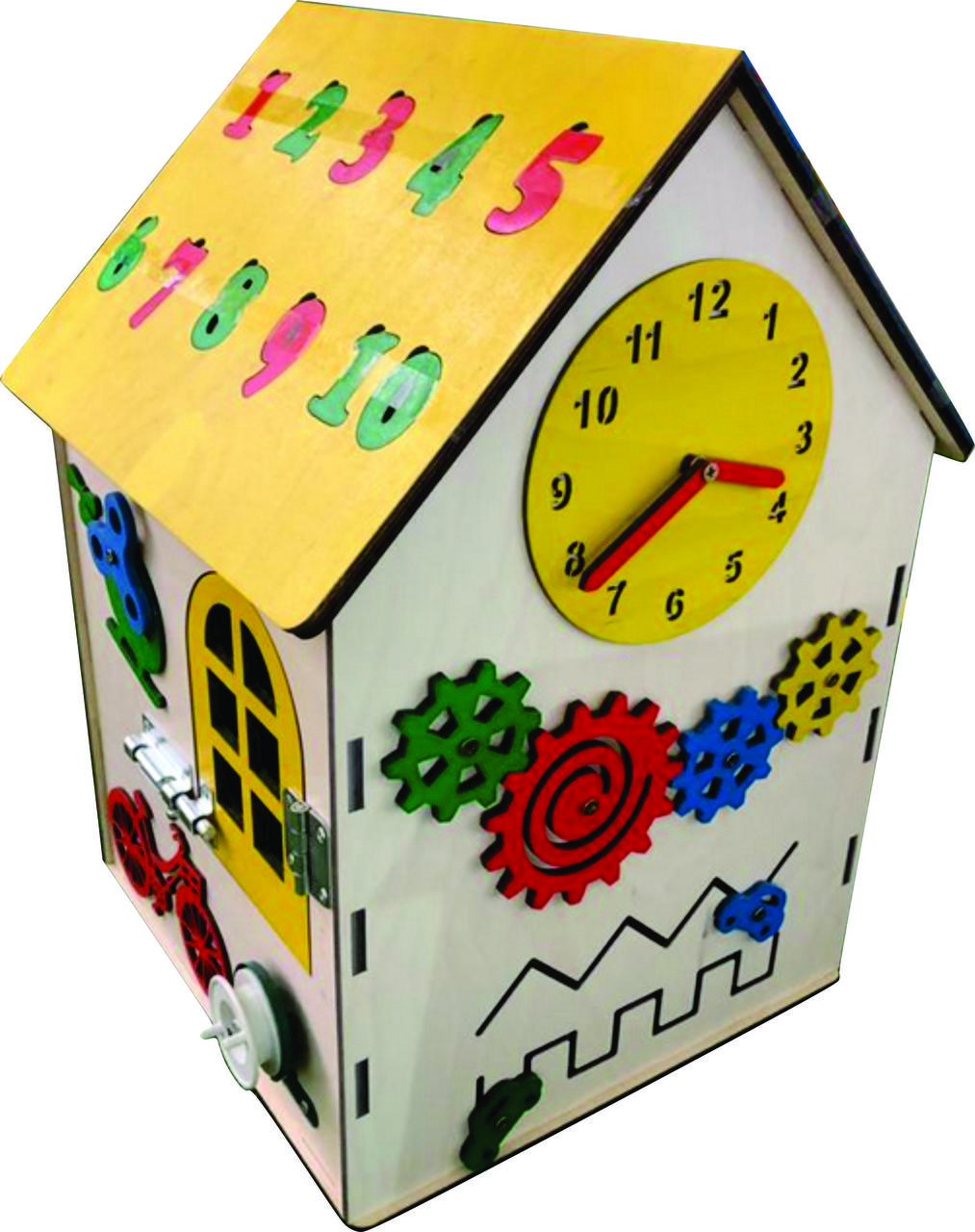 Бизиборд "Дом" 2 в 1 (контейнер для игрушек) - фото 9 - id-p91538942