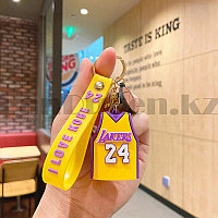 Брелок подвеска на сумку и ключи Lakers желтый