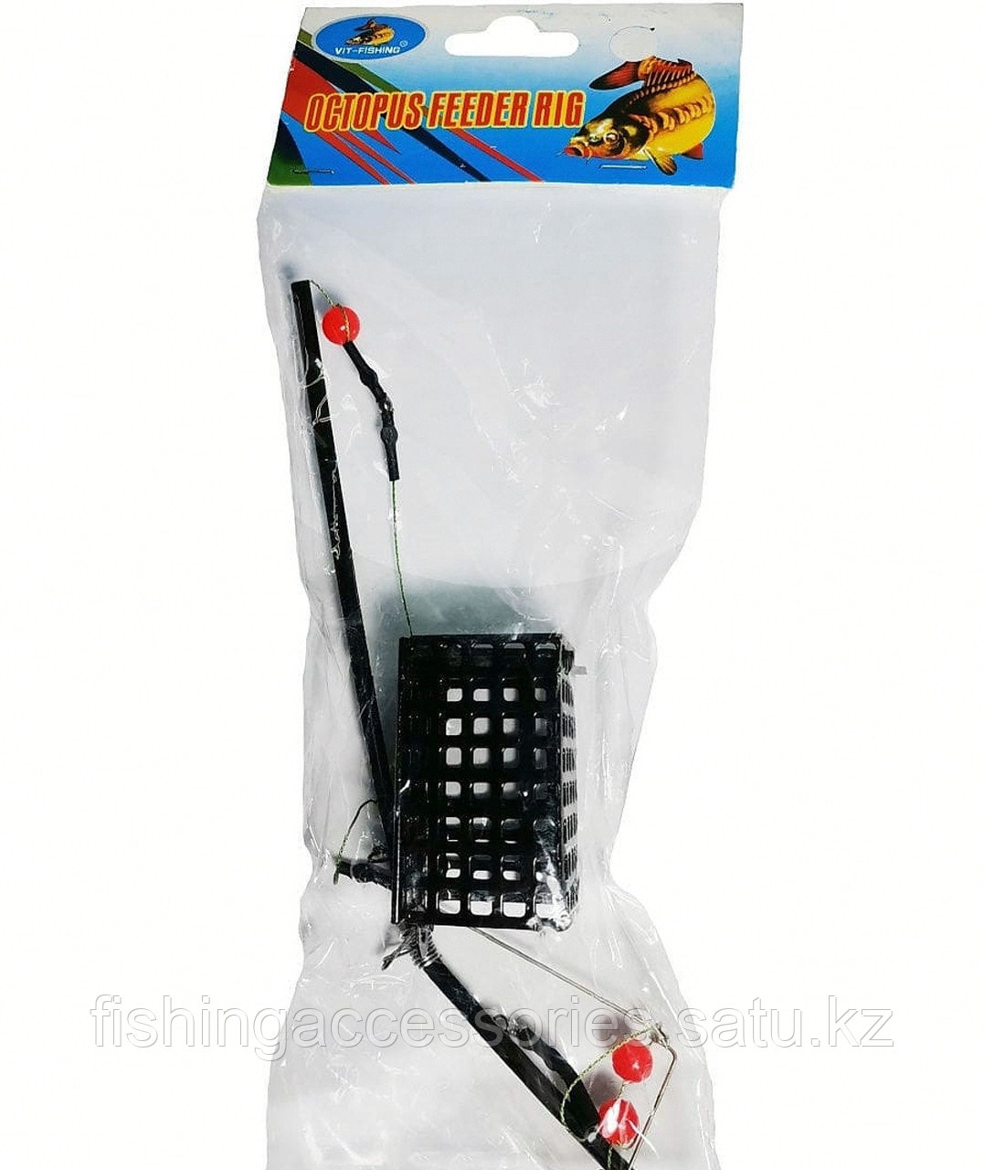 Монтаж OCTOPUS FEEDER RIG 50гр квадратная кормушка черная 92192 Китай