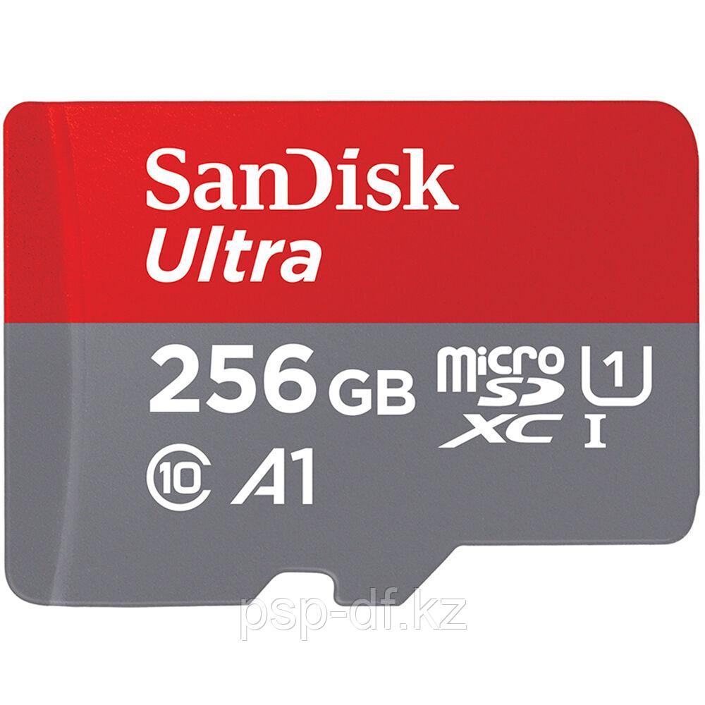 Карта памяти SanDisk Ultra microSDXC UHS-I 256Gb 100MB/s - фото 1 - id-p88559952