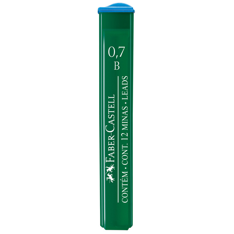 Грифели для механических карандашей Faber-Castell "Polymer", 12шт., 0,7мм