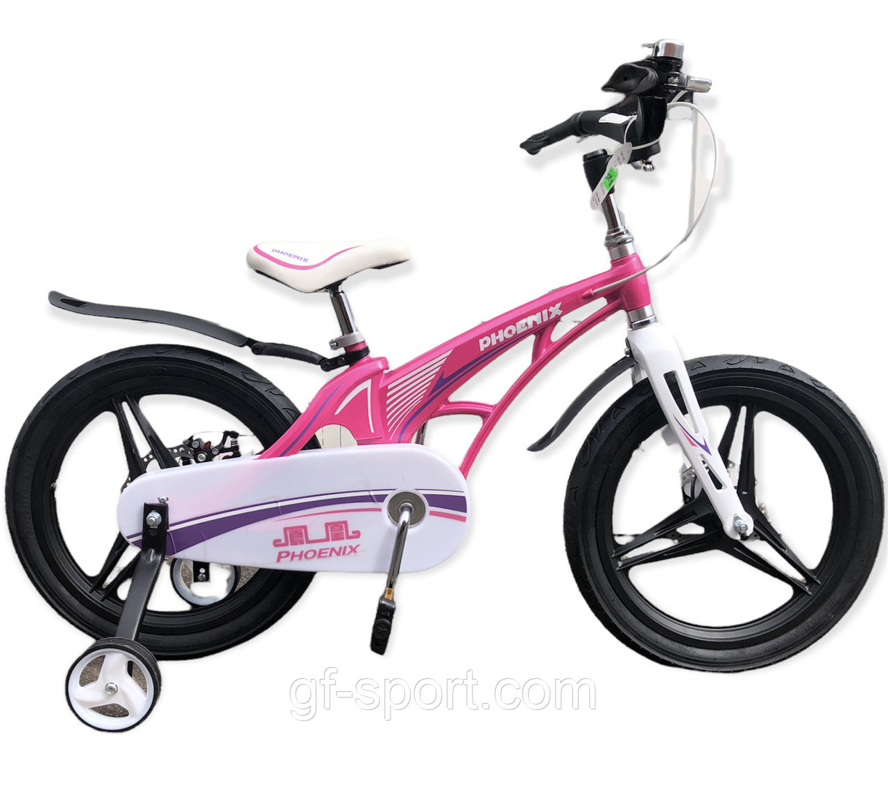 Велосипед Phoenix розовый алюминиевый сплав оригинал детский с холостым ходом 18 размер (529-18)