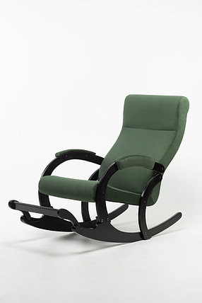 Кресло-качалка Марсель амиго (ткань\венге) "Зеленый", фото 2