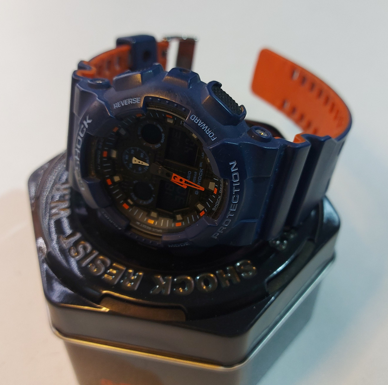 Часы Casio GA-100B-7A. G-Shock. Оригинал 100%. Kaspi RED. Рассрочка - фото 1 - id-p99113576