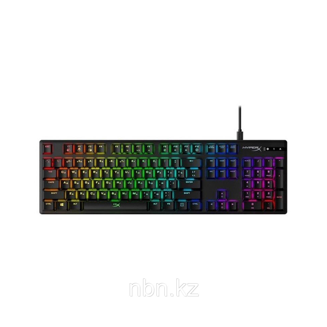 Клавиатура HyperX Alloy Origins Mechanical Gaming Keyboard Russian layout 4P4F6AX#ACB - фото 2 - id-p99113695