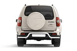 Защита заднего бампера Ø63мм "Волна" (НПС) CHEVROLET Niva 2009-2020/ LADA Niva 2020-