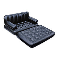 Диван-трансформер надувной Double 5-in-1 MULTIFUNCTIONAL 188 х 152 х 64 см, BESTWAY, 75054, Черный, Цветная TVR930 Диван-трансформер надувной Double 5-in-1 MULTIFUNCTIONAL 188 х 152 х 64 см, BESTWAY, 75054, Черный, Цветная