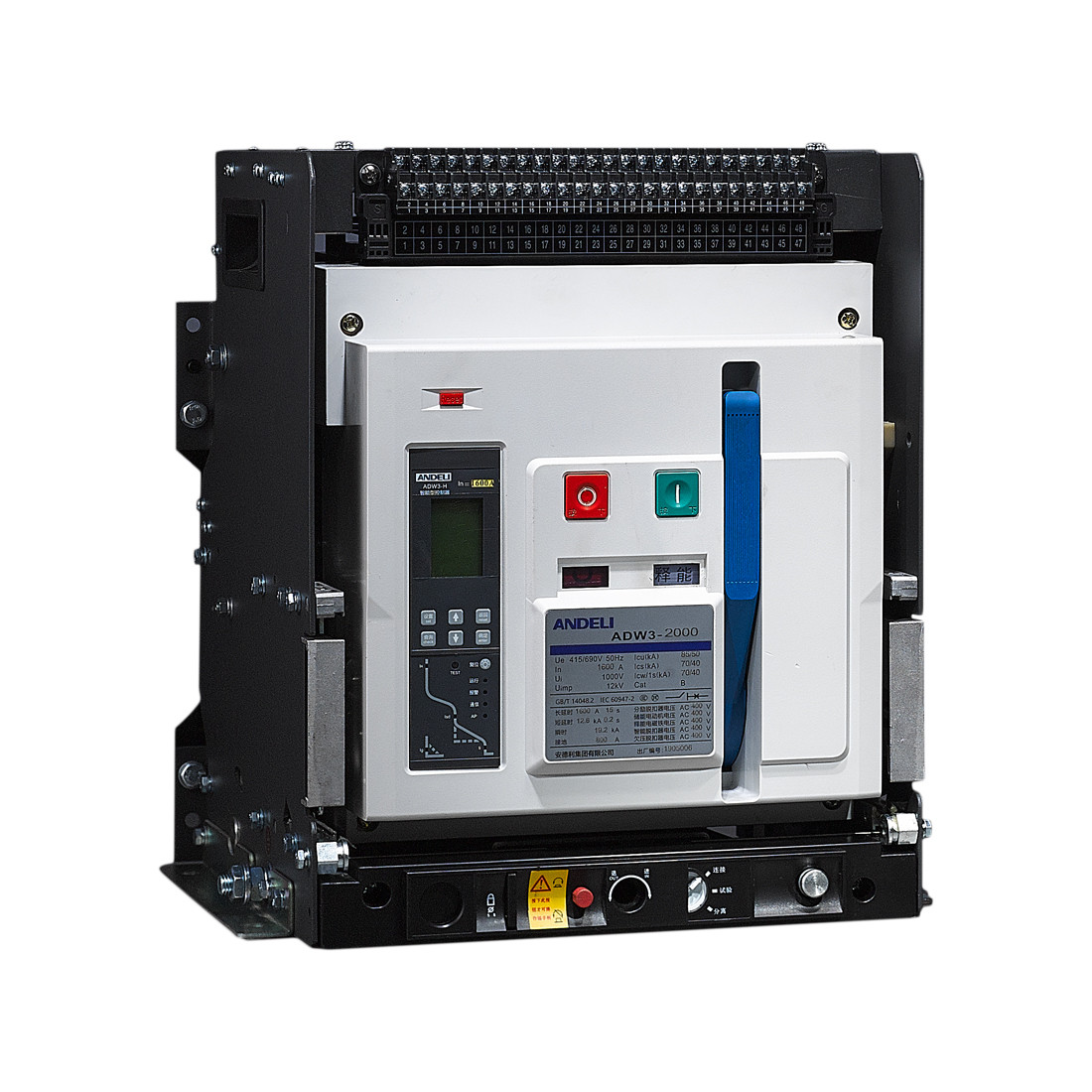 Автоматический выключатель ANDELI AW45-2000/2000А. АС 220V. drawer type
