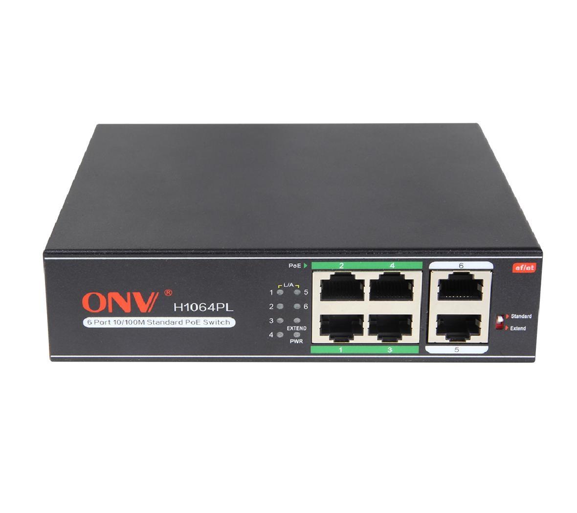 Коммутатор PoE  4-портовый ONV-H1064PLD