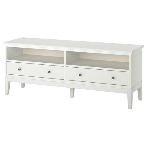 Тумба под ТВ ИДАНЭС белая морилка 162x40x63 см ИКЕА, IKEA