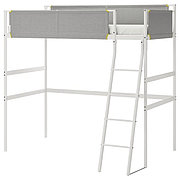 Кровать-чердак ВИТВАЛ белый, светло-серый ИКЕА, IKEA