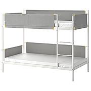 Каркас 2-ярусной кровати ВИТВАЛ белый, светло-серый ИКЕА, IKEA