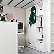 Кровать-чердак+стол/мод д/хр СМОСТАД белый серый 90x200 см ИКЕА, IKEA, фото 2