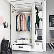 Кровать-чердак+стол/мод д/хр СМОСТАД белый серый 90x200 см ИКЕА, IKEA, фото 3