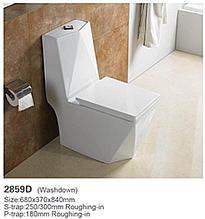 Унитаз керамический напольный 2859D
