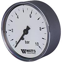 Манометр Watts MDA 63/10 1/4" (0-10 бар) заднее подключение