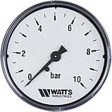 Манометр Watts MDA 63/10 1/4" (0-10 бар) заднее подключение, фото 2