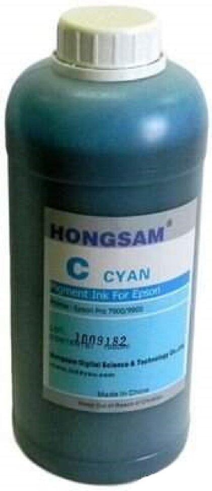 Чернила Hongsam DCtec для Epson SureColor SC-T3200/T5200/T7200 Pigment Cyan (С) 1000мл - фото 1 - id-p65499269