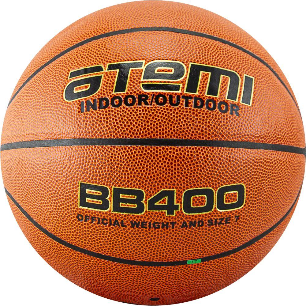 Мяч баскетбольный Atemi, р.5, синтетическая кожа ПУ, 8 панелей, BB400(оранжевый) - фото 1 - id-p99141229