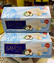 Вафельные трубочки SAVOR с кокосовой начинкой