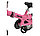 Велосипед MiQilong алюминиевый с раздвижной рамой розовый оригинал детский с холостым ходом 14 размер (535-14), фото 2