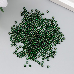 Бисер Preciosa, темный зеленый, 5г, 10/0 (57060) - фото 1 - id-p99132301