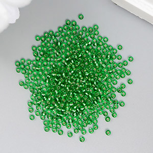 Бисер Preciosa, ярко-зеленый 5г, 10/0 (57100) - фото 1 - id-p99132303