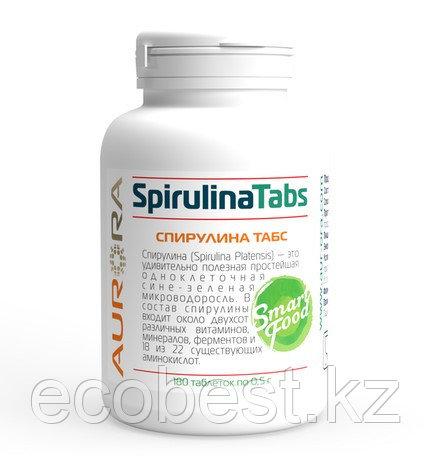 Спирулина Табс (Spirulina Tabs), Аврора, 180 таблеток