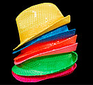 Шляпа карнавальная с пайетками неон в ассортименте, фото 4