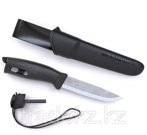 Нож MORAKNIV COMPANION SPARK BLACK (паракорд + огниво в комплекте), фото 2